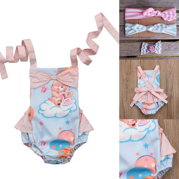 NWT Baby Girls Unicorn Romper Jumpsuit Sunsuit Bodysuit 0-6 6-12 12-18 18-24 M